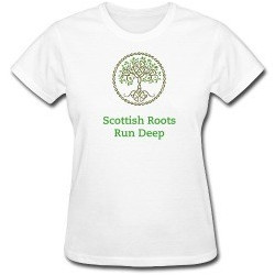 Scottish Roots Run Deep Lady's T-shirt